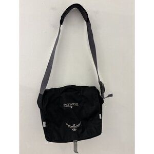 Osprey Unisex Black Flap‎ Buckle Backwoods Messenger Adjustable Bag